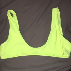 ZAFUL bikini top sz:L neon yellow